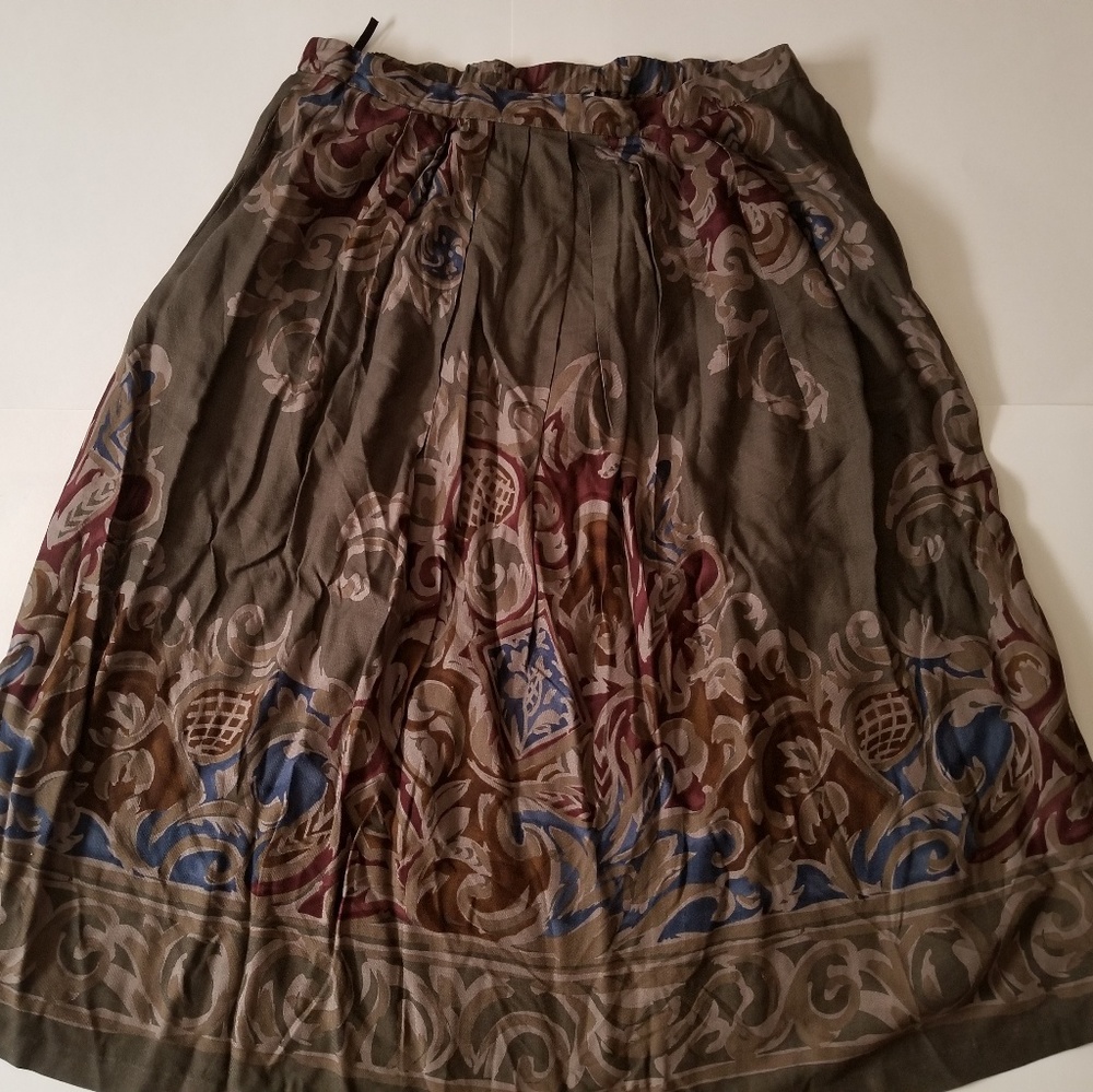 Galinda Wang Long Paisley Floral Skirt Sz 22W